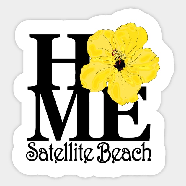 HOME Satellite Beach Yellow Hibiscus Sticker by SatelliteBeach